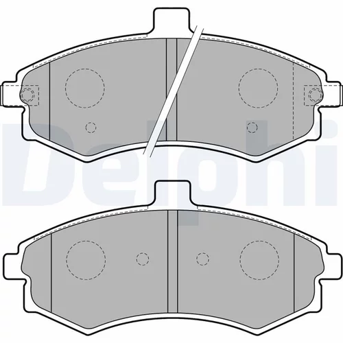 Sada brzdových platničiek kotúčovej brzdy DELPHI LP1788