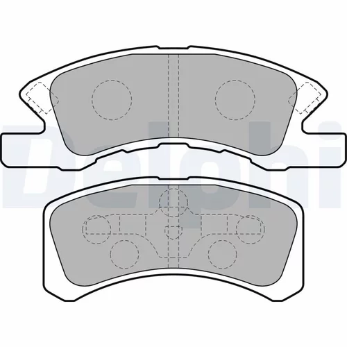 Sada brzdových platničiek kotúčovej brzdy DELPHI LP1918