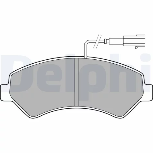Sada brzdových platničiek kotúčovej brzdy DELPHI LP2492