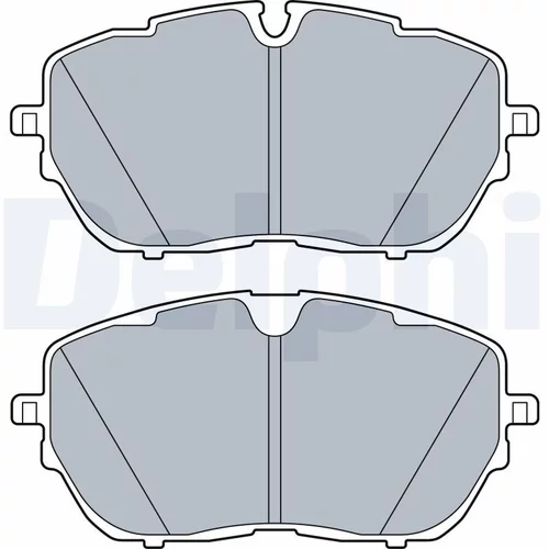 Sada brzdových platničiek kotúčovej brzdy DELPHI LP3518