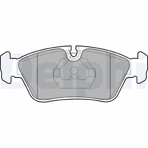 Sada brzdových platničiek kotúčovej brzdy DELPHI LP710