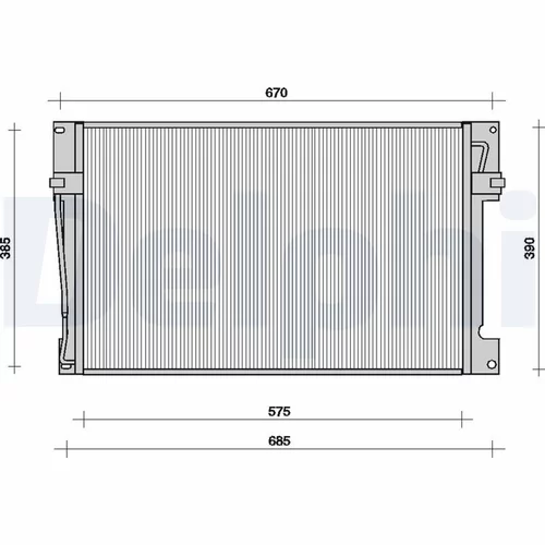 Kondenzátor klimatizácie DELPHI TSP0225078