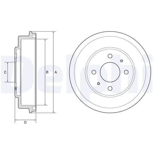 Brzdový bubon DELPHI BF582 - obr. 1