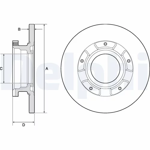 Brzdový kotúč DELPHI BG4673