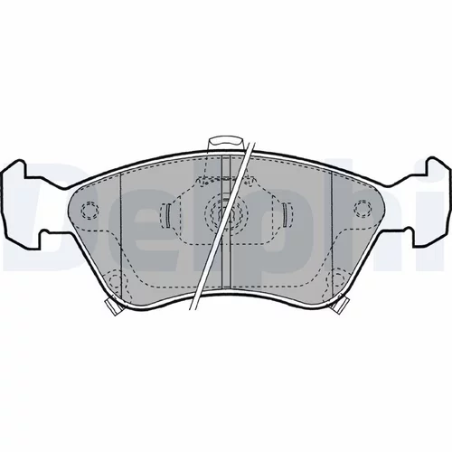 Sada brzdových platničiek kotúčovej brzdy DELPHI LP1231
