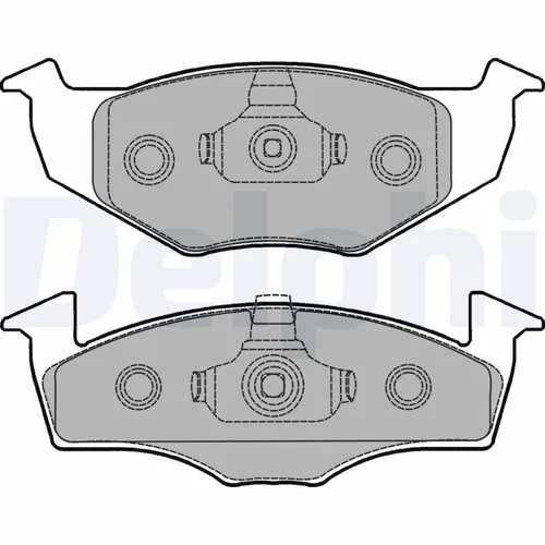 Sada brzdových platničiek kotúčovej brzdy DELPHI LP1249