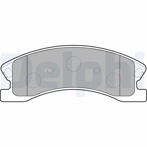 Sada brzdových platničiek kotúčovej brzdy DELPHI LP1906