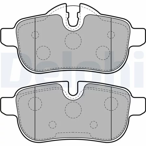 Sada brzdových platničiek kotúčovej brzdy DELPHI LP2163