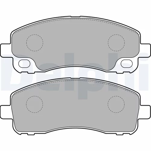 Sada brzdových platničiek kotúčovej brzdy DELPHI LP2204