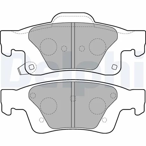 Sada brzdových platničiek kotúčovej brzdy DELPHI LP2251