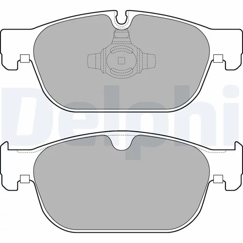 Sada brzdových platničiek kotúčovej brzdy DELPHI LP3256