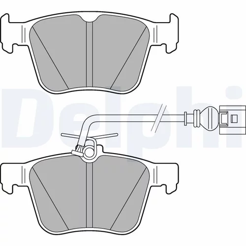 Sada brzdových platničiek kotúčovej brzdy DELPHI LP3267