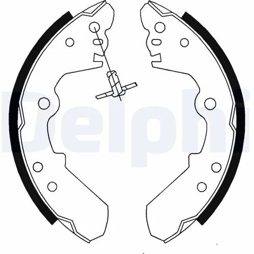 Sada brzdových čeľustí DELPHI LS1687 - obr. 1