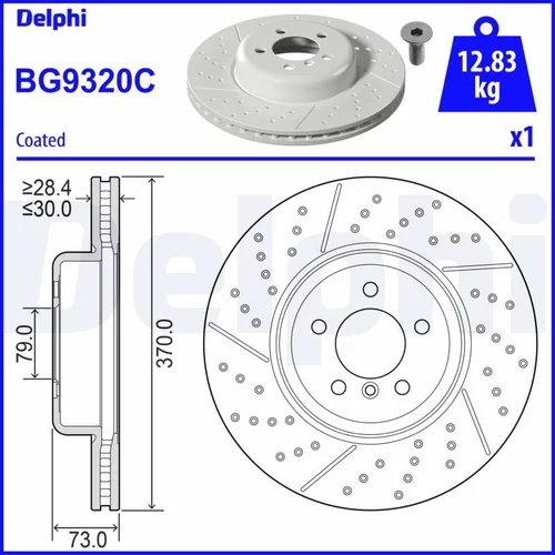 Brzdový kotúč DELPHI BG9320C