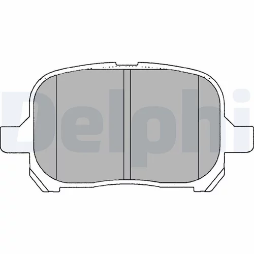 Sada brzdových platničiek kotúčovej brzdy DELPHI LP1144