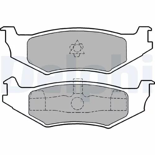 Sada brzdových platničiek kotúčovej brzdy DELPHI LP1159