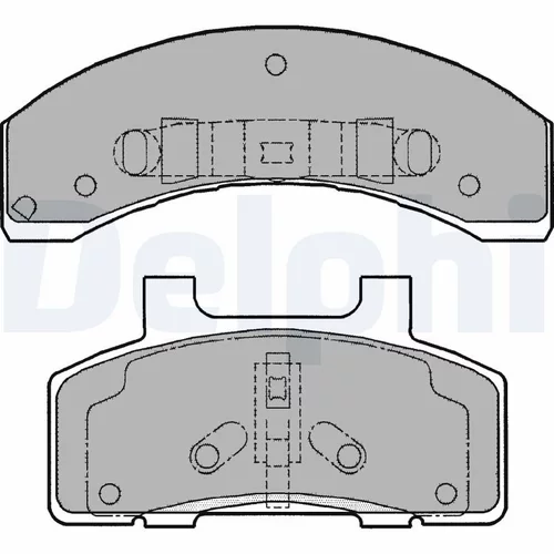 Sada brzdových platničiek kotúčovej brzdy DELPHI LP1216