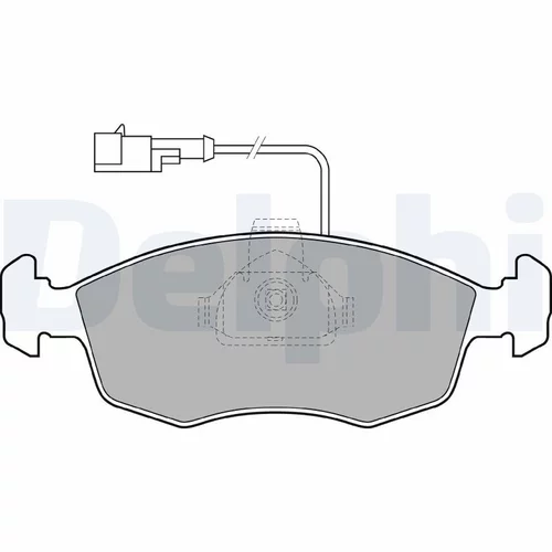 Sada brzdových platničiek kotúčovej brzdy DELPHI LP1416