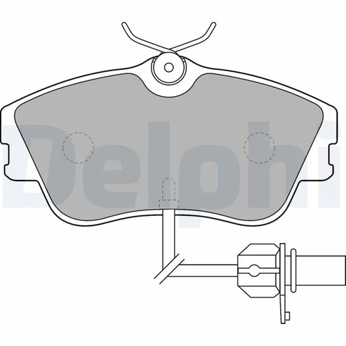 Sada brzdových platničiek kotúčovej brzdy DELPHI LP1542