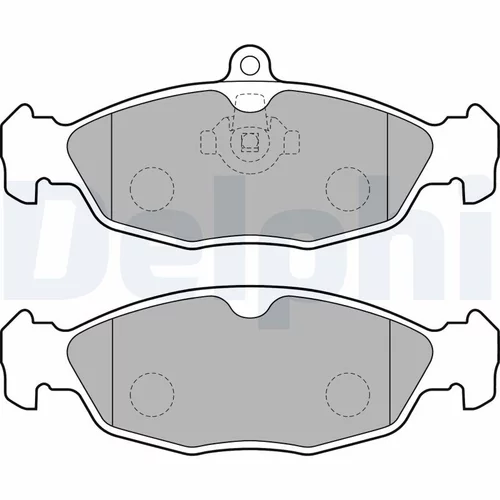 Sada brzdových platničiek kotúčovej brzdy DELPHI LP1755