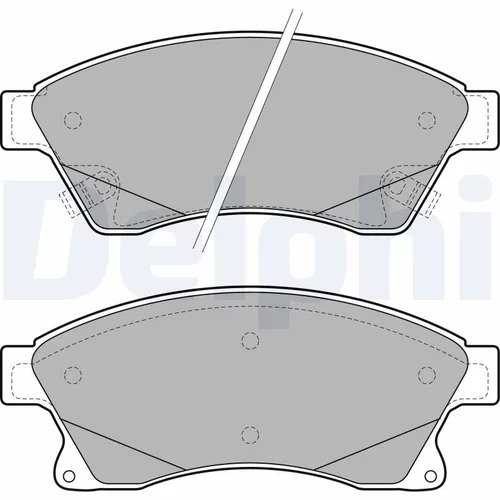 Sada brzdových platničiek kotúčovej brzdy DELPHI LP2142
