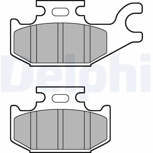 Sada brzdových platničiek kotúčovej brzdy DELPHI LP3191