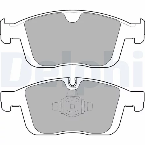 Sada brzdových platničiek kotúčovej brzdy DELPHI LP3258