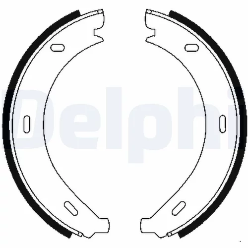 Sada brzd. čeľustí parkov. brzdy DELPHI LS1902