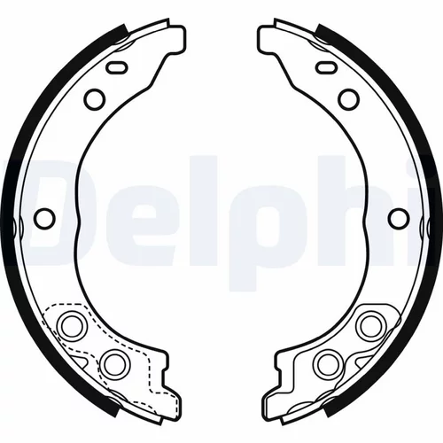 Sada brzd. čeľustí parkov. brzdy DELPHI LS1962