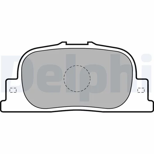 Sada brzdových platničiek kotúčovej brzdy DELPHI LP1740
