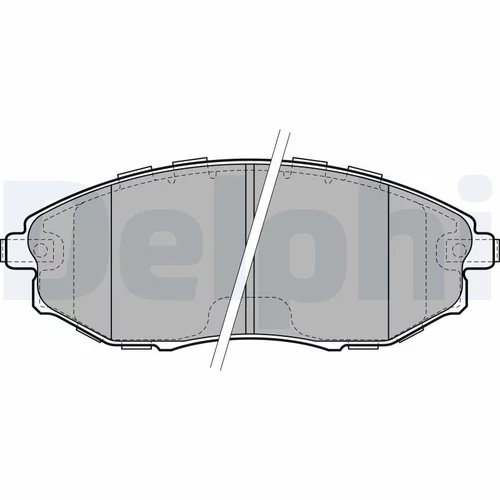 Sada brzdových platničiek kotúčovej brzdy DELPHI LP2183