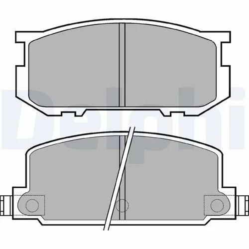 Sada brzdových platničiek kotúčovej brzdy DELPHI LP220