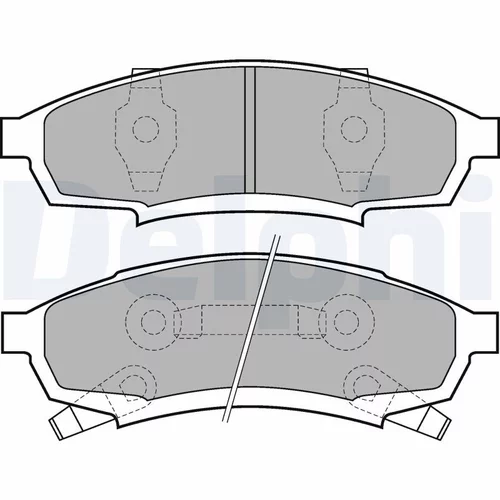 Sada brzdových platničiek kotúčovej brzdy DELPHI LP895