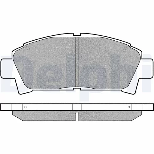 Sada brzdových platničiek kotúčovej brzdy DELPHI LP940