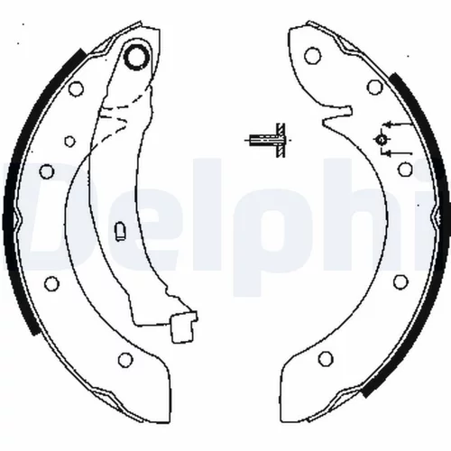 Sada brzdových čeľustí DELPHI LS1838 - obr. 1