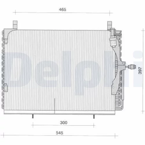 Kondenzátor klimatizácie DELPHI TSP0225039