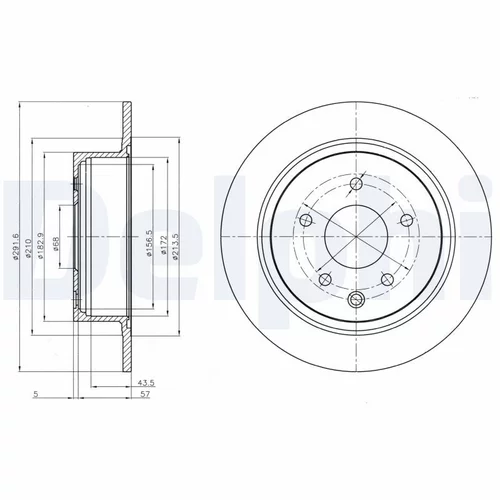 Brzdový kotúč DELPHI BG4108C