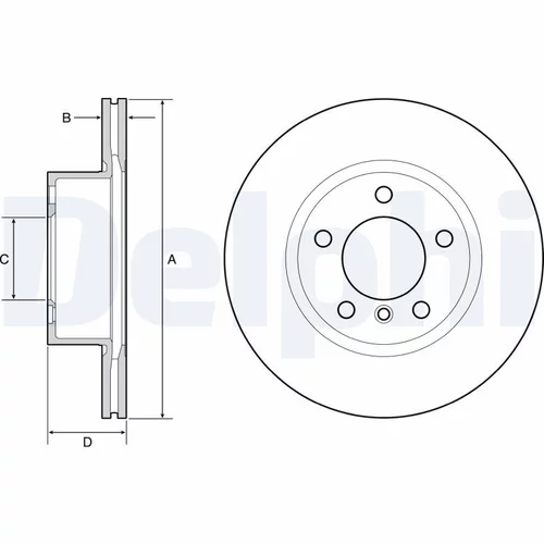 Brzdový kotúč DELPHI BG4645C