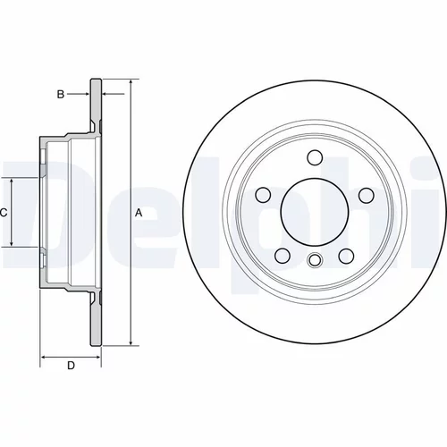 Brzdový kotúč DELPHI BG4649C