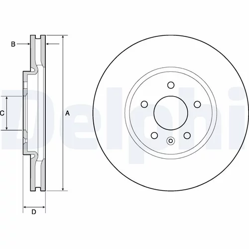 Brzdový kotúč DELPHI BG4672C