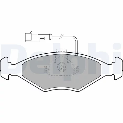 Sada brzdových platničiek kotúčovej brzdy DELPHI LP1415