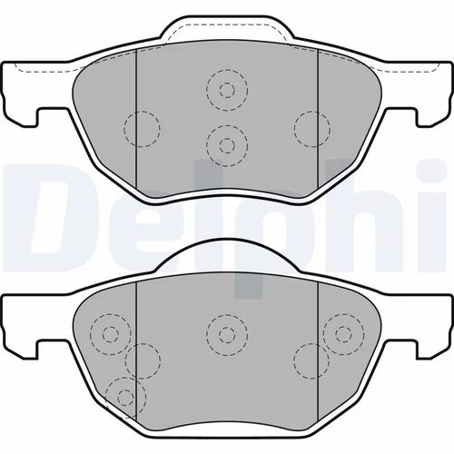 Sada brzdových platničiek kotúčovej brzdy DELPHI LP1862