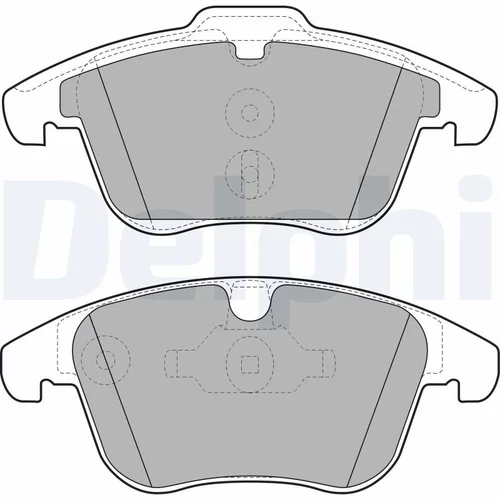 Sada brzdových platničiek kotúčovej brzdy DELPHI LP1967
