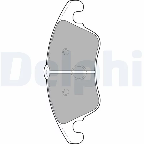 Sada brzdových platničiek kotúčovej brzdy DELPHI LP2099