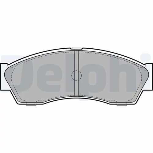 Sada brzdových platničiek kotúčovej brzdy DELPHI LP2159