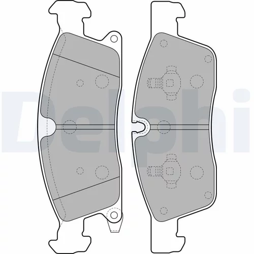 Sada brzdových platničiek kotúčovej brzdy DELPHI LP2275