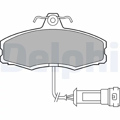 Sada brzdových platničiek kotúčovej brzdy DELPHI LP249
