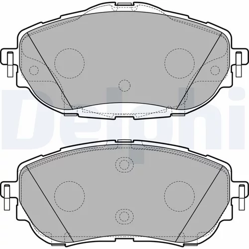 Sada brzdových platničiek kotúčovej brzdy DELPHI LP2691