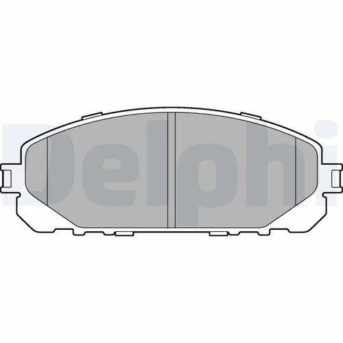 Sada brzdových platničiek kotúčovej brzdy DELPHI LP3271