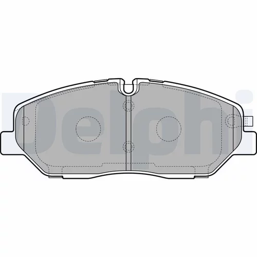 Sada brzdových platničiek kotúčovej brzdy DELPHI LP3293